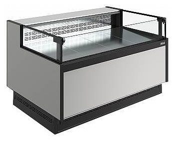Витрина холодильная Carboma Bavaria 4 GC110 VM 1,25-2 версия 2.0 9006-9005 (без боковин)