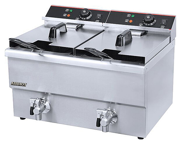 Фритюрница Airhot EF12+12T с краном
