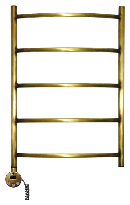 Полотенцесушитель электрический Domoterm Калипсо П5 50x70 см АБР EL, левый, античная бронза