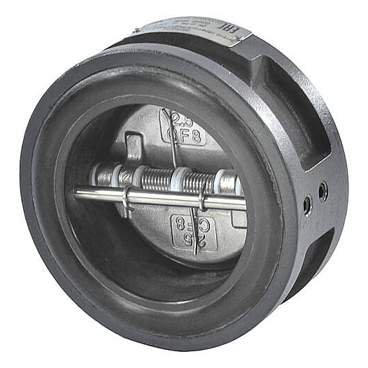 Клапан обратный Ридан 2/створ ЗОД Ду 100 Ру16 межфл створки нерж