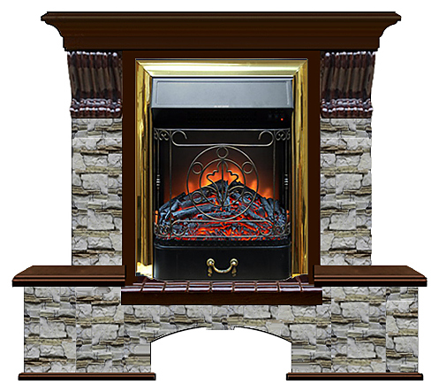 Камин Glenrich Бостон К Majestic BR Алтай дуб 46