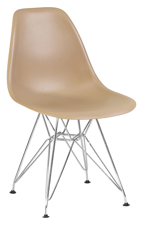 Стул обеденный DOBRIN 638A-LMZL DSR (бежевый, хром)