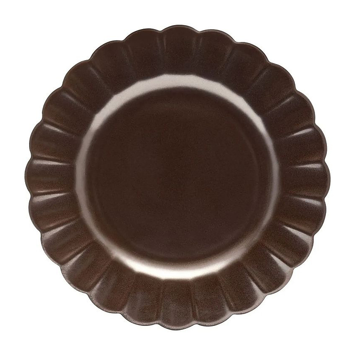 Тарелка мелкая Oxford FLORA ANIS 152351 d 27.5 см коричневый