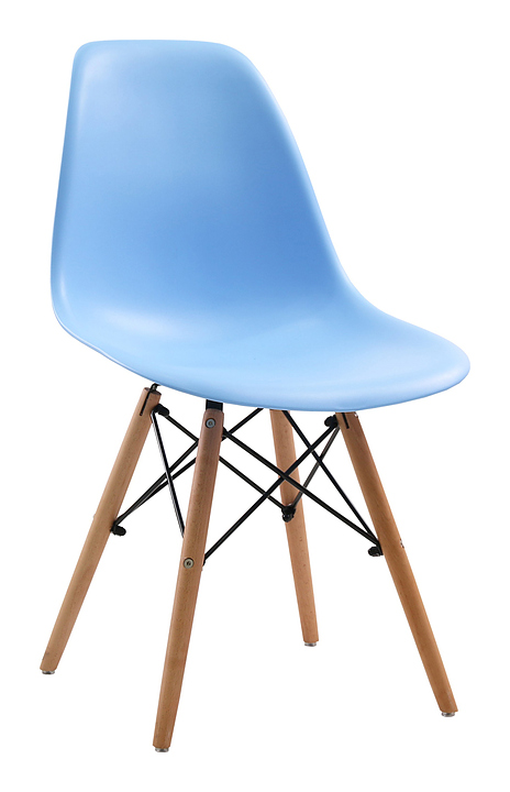 Стул Eames Wood голубой