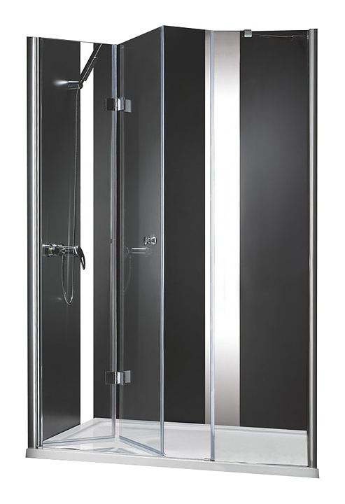 Дверь душевая CEZARES ELENA-W-BS-13-80+40/40-C-Cr 153х195 см, в нишу, складная