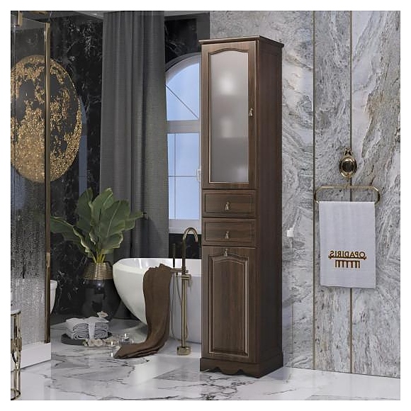 Шкаф-пенал OPADIRIS Риспекто 40 00000000798, левый, орех антикварный