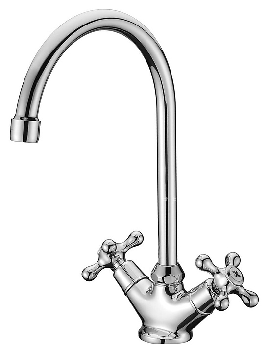 Смеситель для кухни LEMARK Standart LM2105C с высоким поворотным изливом, хром