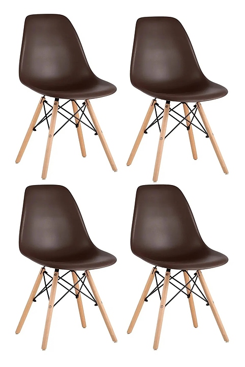 Стул Stool Group Style DSW коричневый x4