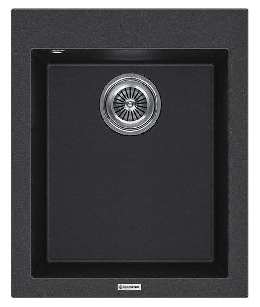 Кухонная мойка KUCHENSTERN 203AN20 OBEN 45 α-Granit 410х500х200 мм антрацит