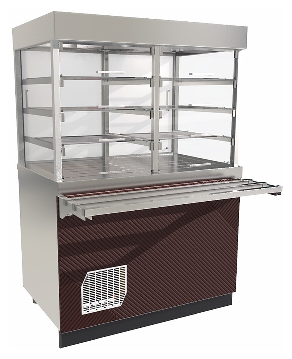 Прилавок-витрина холодильный Abat Сэйла ПВВ(Н)-70Е-С-02-НШ оригами