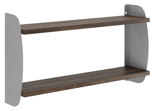 Полка КОБОР S2-80/20 aluminum/charlston