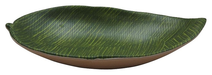 Блюдо сервировочное P.L. Proff Cuisine F46212-TAI Green Banana Leaf 31,5х19х5 см (меламин) овальное