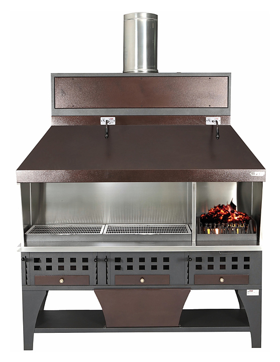 Гриль на углях для стейков PEVA BL 200