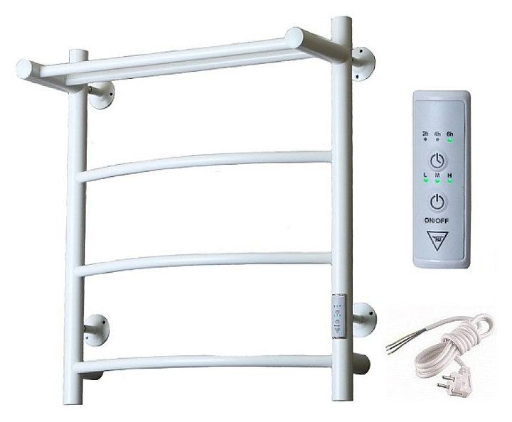 Полотенцесушитель электрический с полочкой Тругор Пэк сп 5 П 60х50 см, белый