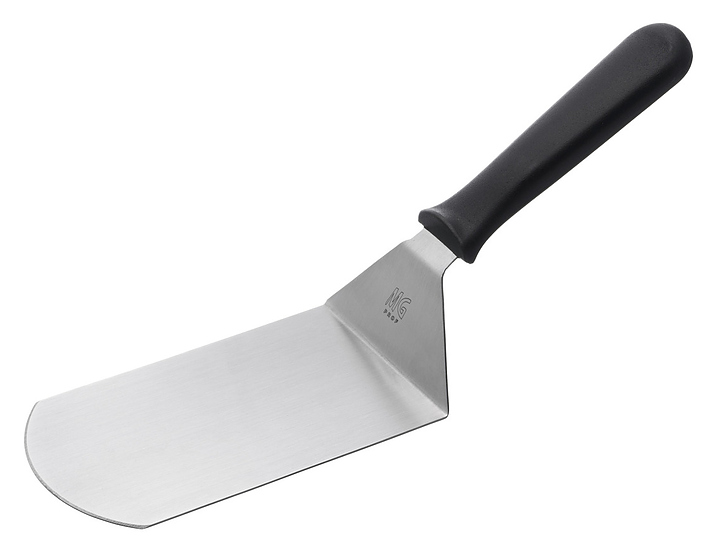 Лопатка кухонная MGprof 80940 32 см 15.5х9.5 см изогнутая, нержавеющая сталь