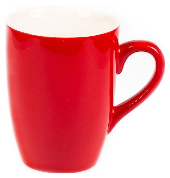 Кружка P.L. Proff Cuisine Barista 2620 (red) 320 мл d=8,2 см h=10,3 см (фарфор) красная