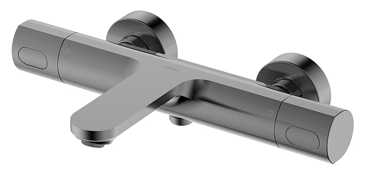 Смеситель для ванны с душем Aquatek Альфа AQ1943BGM оружейная сталь