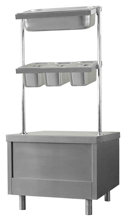 Прилавок для столовых приборов, подносов и хлеба Тулаторгтехника ПС-1