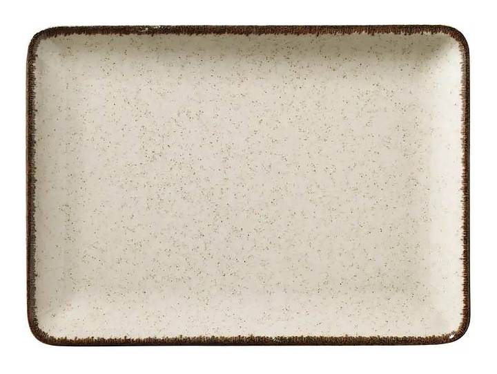 Тарелка плоская прямоугольная Kutahya Color-X TAN23X17DU730P02  230х170 мм