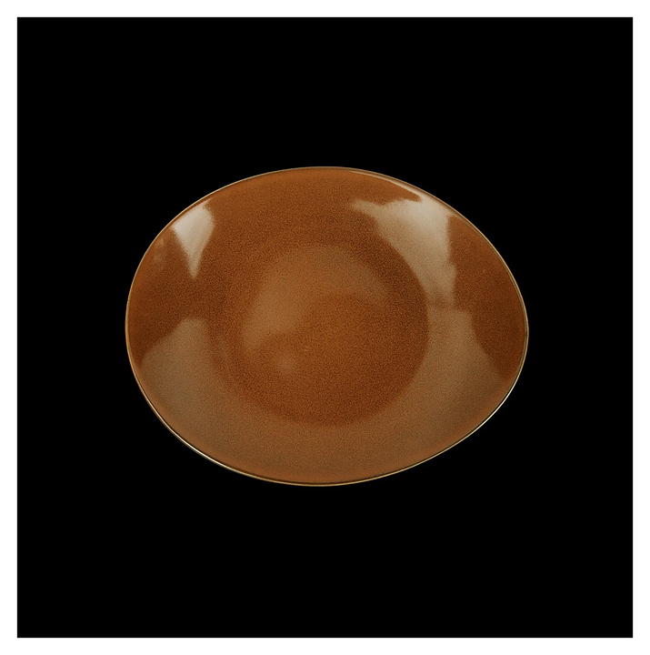 Тарелка фигурная Corone Cocorita XSY2153 290 мм, оранжевая