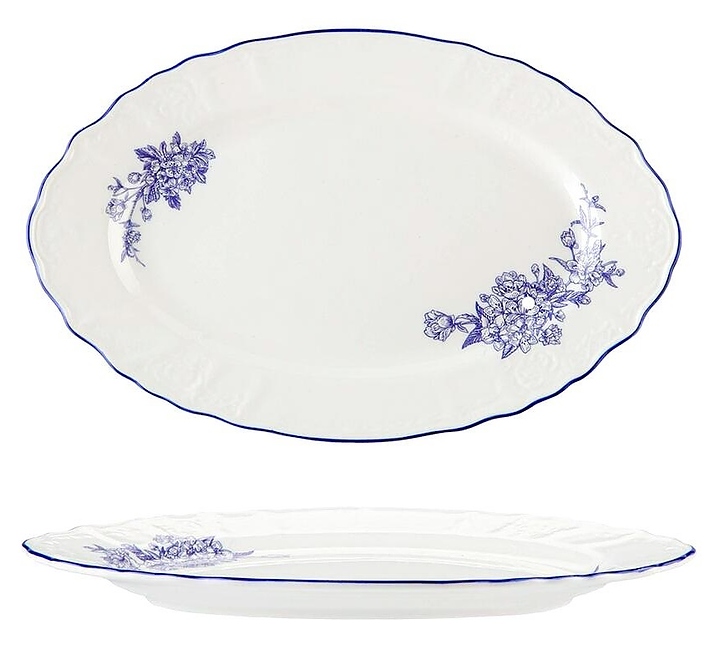 Блюдо для подачи P.L. Proff Cuisine Sea Flower [1] NY-YQA4767B-OP-M-14X6 36х22,5 см