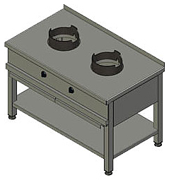 Плита газовая Вулкан KSW 02 8161 WOK