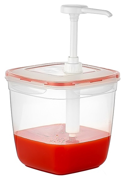 Диспенсер для соуса Gastroplast GDP-05 3,6 л с дозатором 25 мл (полипропилен) прозрачный