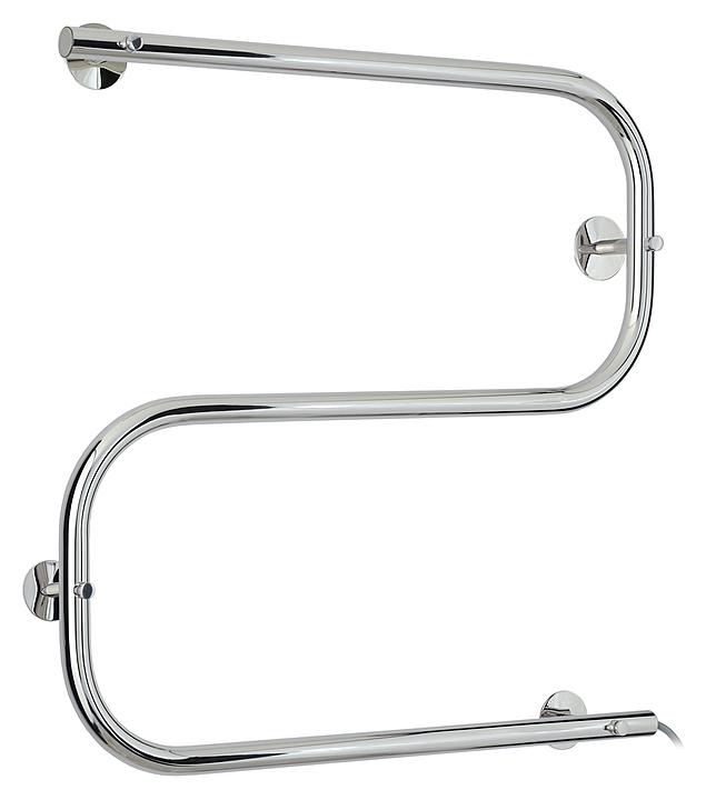 Полотенцесушитель электрический Стилье S-образный 60х60 см без покрытия