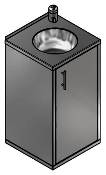 Рукомойник Oceanus 7-008.16 (нерж. сталь)