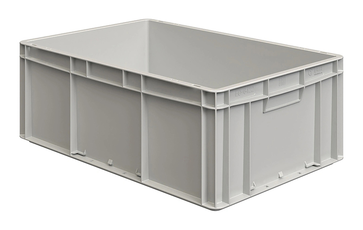 Ящик-евроконтейнер iPlast ЕС-6422.2 600х400х220 мм светло-серый
