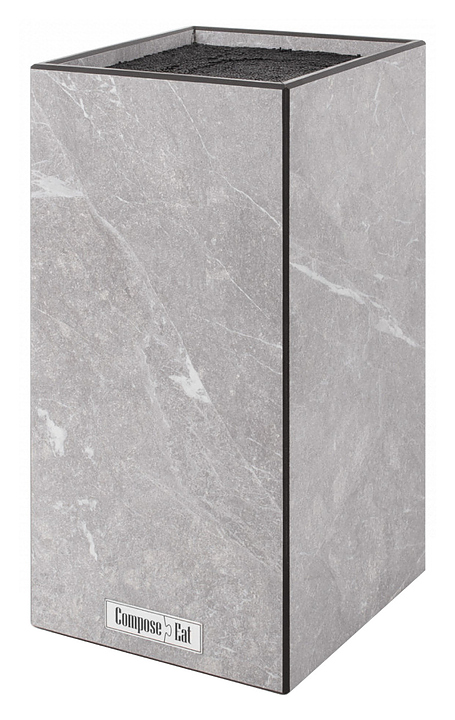 Подставка для ножей ComposeEat Fashion PDN110941LS6 11x11x24 см, мрамор светлый