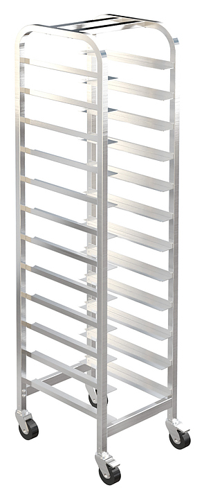 Тележка-шпилька для противней Restoinox ТШРПУР-12/325-360 530х320 мм (предыдущий конструктив)