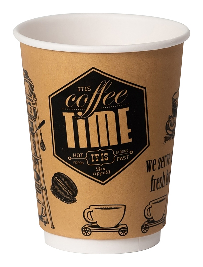 Стакан бумажный Классика-Опт 400 мл Coffee Time (240 шт.)