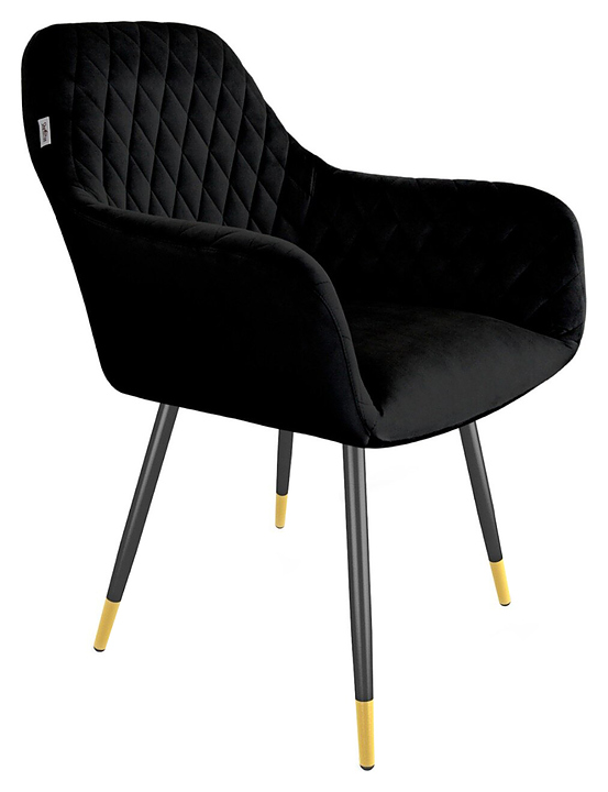 Стул Sheffilton SHT-ST38/S95-1 ночное затмение / черный муар / золото