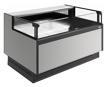 Витрина холодильная Carboma Bavaria 4 GC110 SM 1,25-2 версия 2.0 9006-9005 (без боковин)
