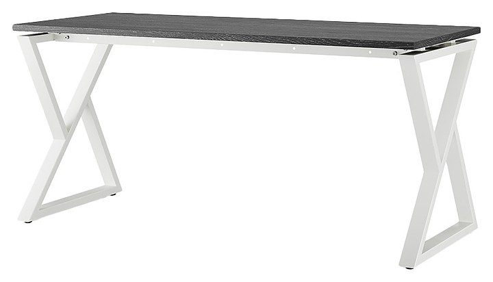 Стол офисный КОБОР W-160/80 white/glazed