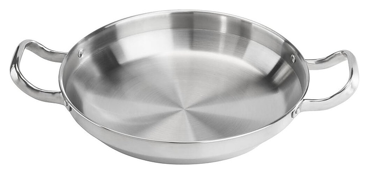 Сковорода для подачи P.L. Proff Cuisine CPDH-09S (HONRI) 2000 мл d=24,8 см h=5,2 см (нерж. сталь)