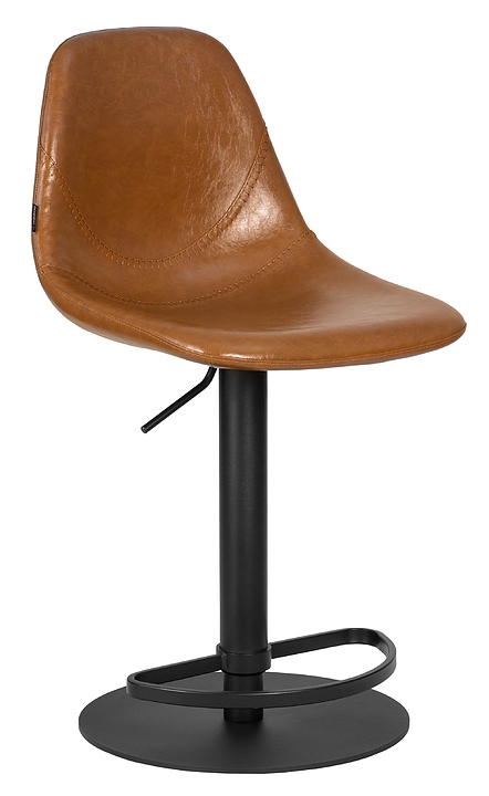 Стул барный DOBRIN 1566-LMN ROME (коричневый винтажный, черный)