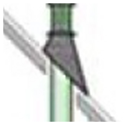 Фланец коаксиального дымохода Karma для камина STYLE D100/150