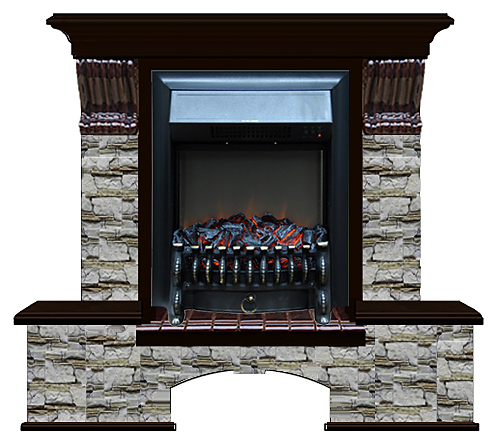 Камин Glenrich Бостон К Fobos BL Алтай венге