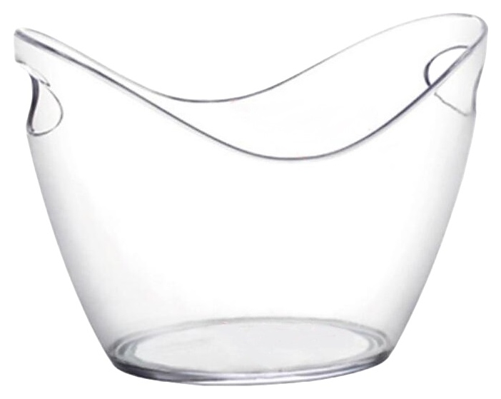 Ведро для льда P.L. Barbossa PCB-4C / DJENI 4 л 27х19,5 см h=19,5 см с 2 ручками (поликарбонат)