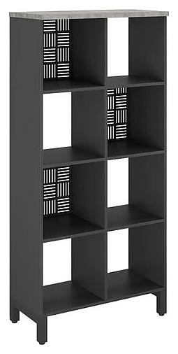 Стеллажная система КОБОР SQ-4X2 black/chicago