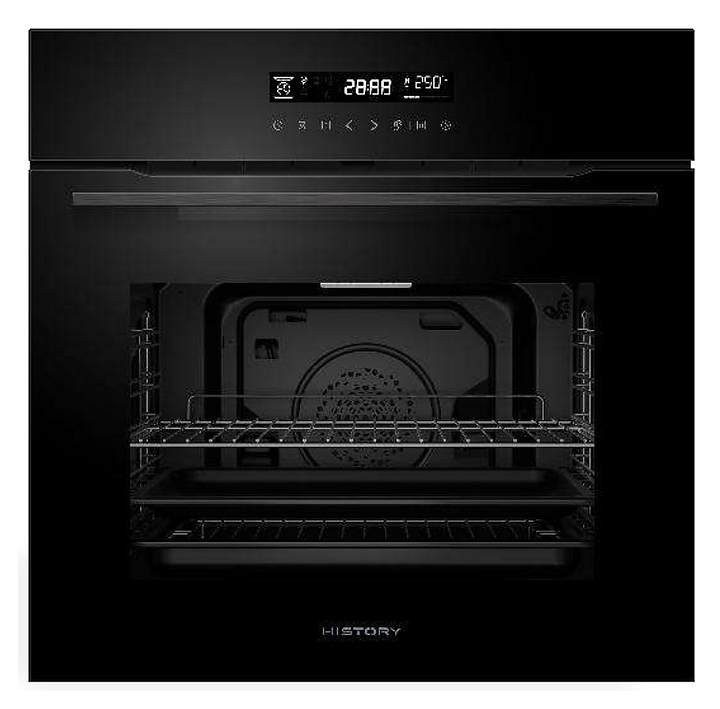 Духовой шкаф встраиваемый HiSTORY OE729L.MBS 65 л, черный