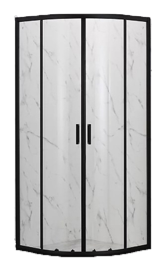 Уголок душевой Veconi Rovigo RV202B-90-01-C6 90х90х190 см, раздвижная