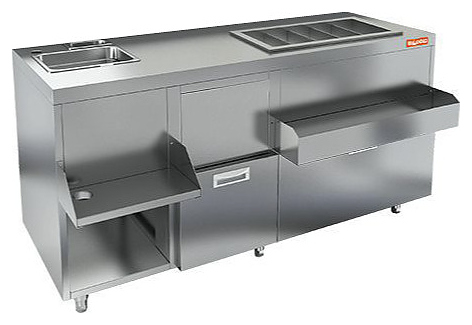 Барная станция HICOLD НБМКС-15/5ПК (без борта, с ящиком)