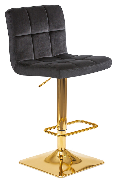 Стул барный DOBRIN 5016-LM GOLDIE (черный, золотая сталь)