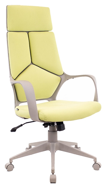 Кресло для руководителя Everprof Trio Grey TM ткань, зеленое