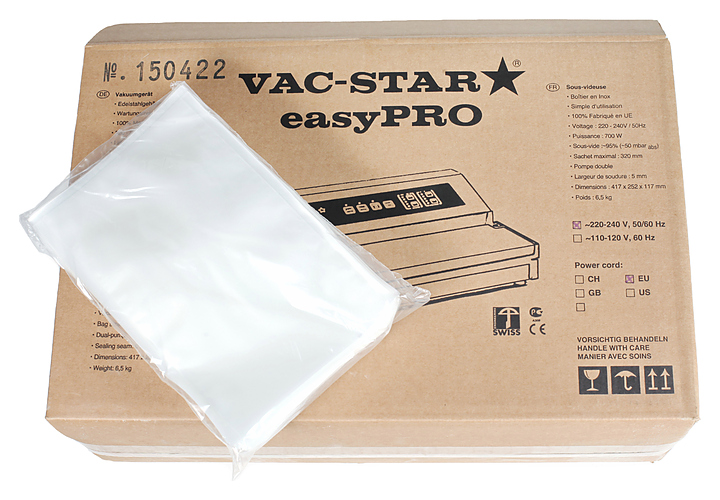 Пакеты вакуумные тисненые VAC-STAR ST200300 (200х300 мм)