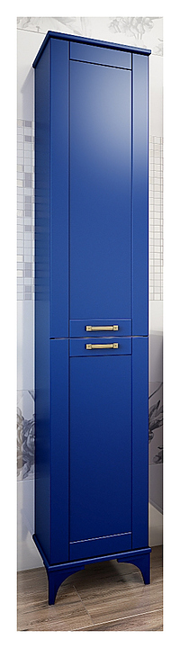 Шкаф-пенал Sanflor Ванесса напольный, правосторонний, индиго