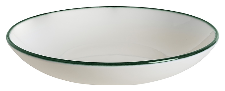 Тарелка глубокая Bonna Linea LNEGRBLM25CK 1300 мл d=25 см h=5 см (фарфор) зеленая